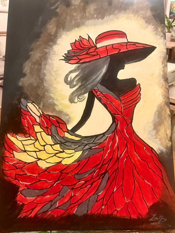 LADY İN RED HAT 